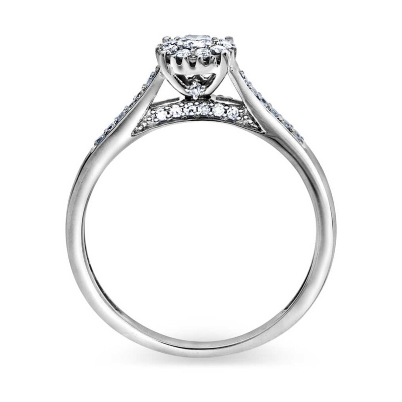 Pan Jewellery - Ring i hvitt gull med 0,33 ct diamanter