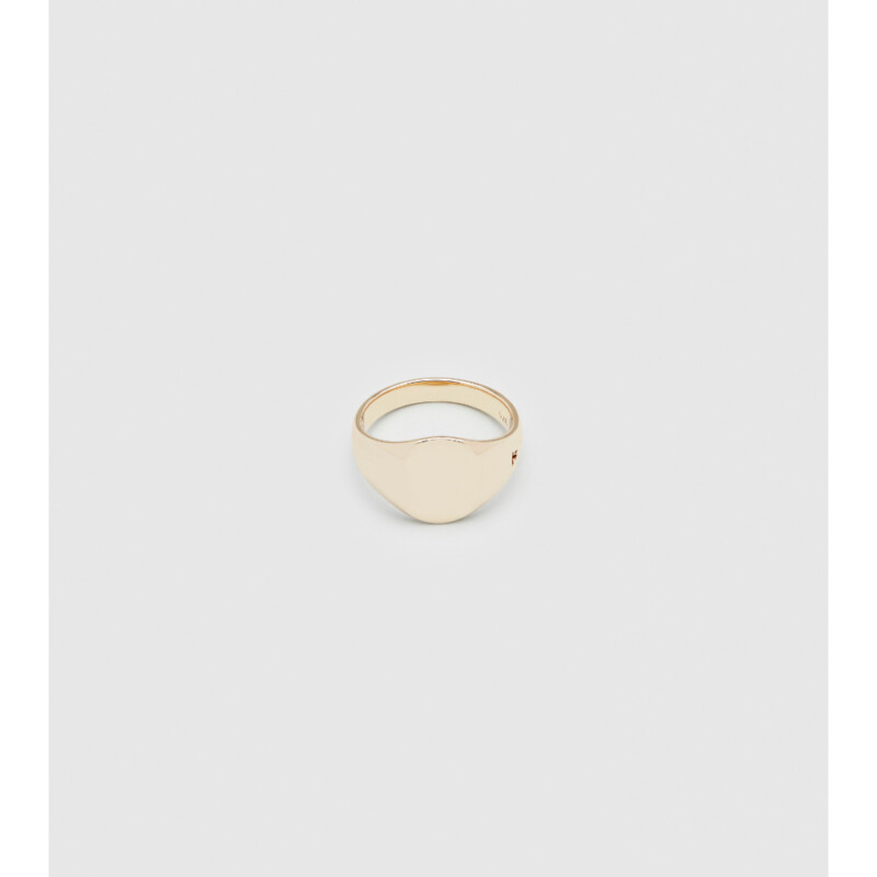 Tom Wood - Mini Signet oval Gold - Ring I gull