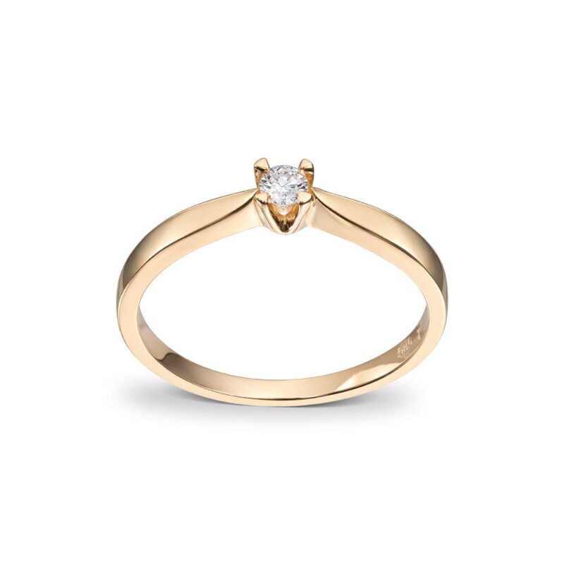 Engen Classic Diamonds – Enstens Diamantring – 0,10 CT TW/SI