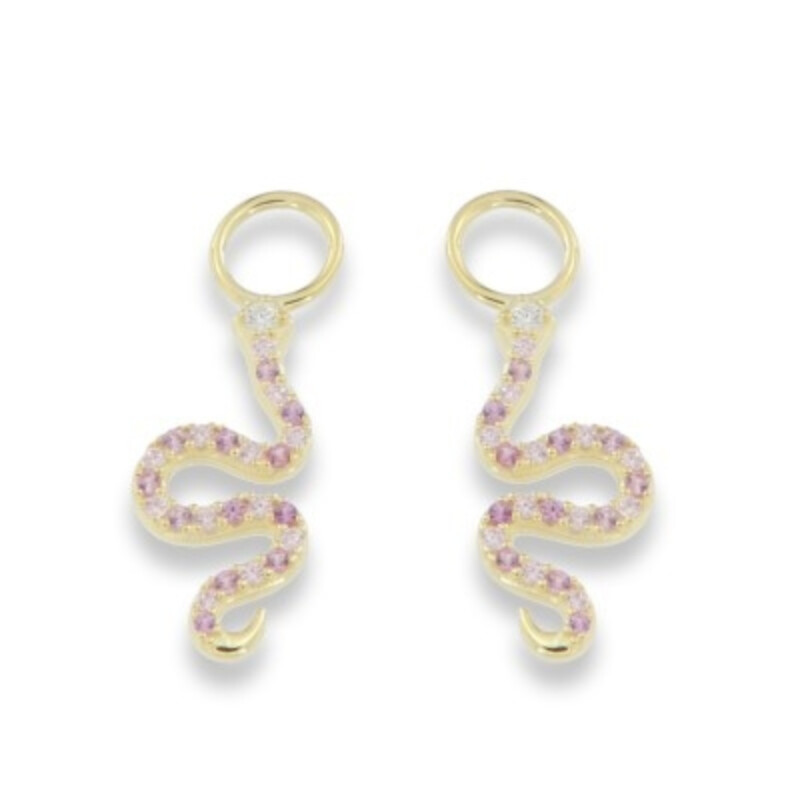 Charlotte Strømmen Jewellery - Snakes Light Pink - Charm