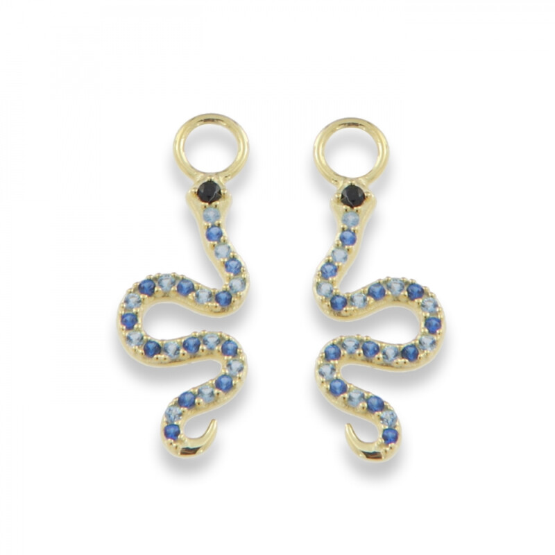 Charlotte Strømmen Jewellery - Snake Blue - Charm