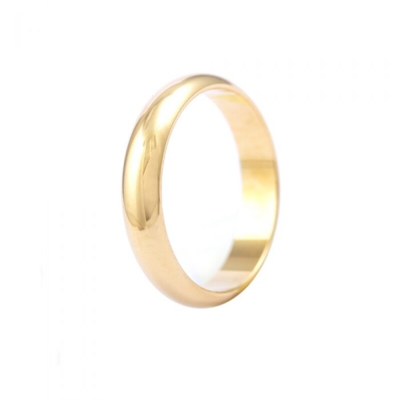 Engen Classic - Giftering/forlovelsesring i gult gull - 4 mm