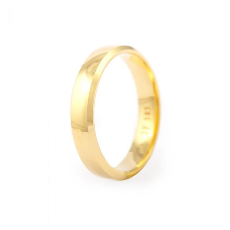 Engen Classic - Giftering/forlovelsesring i gult gull - 4 mm